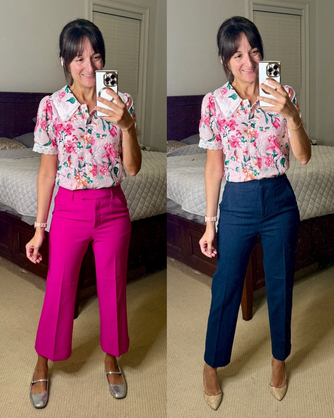 All pieces run true to size. Wearing 0 in pants and xs in top  

#LTKFindsUnder50 #LTKFindsUnder100 #LTKWorkwear