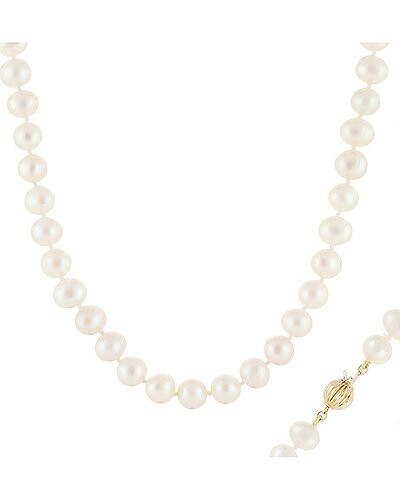 Splendid Pearls 14K 7-8mm Pearl Necklace | Rue La La
