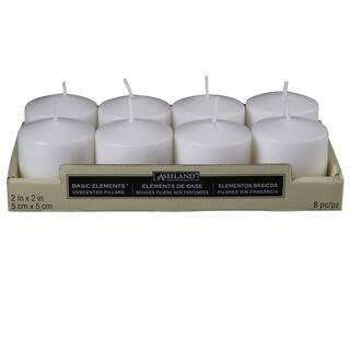 Ashland® Basic Elements™ White Pillar Candles, Value Pack | Michaels Stores