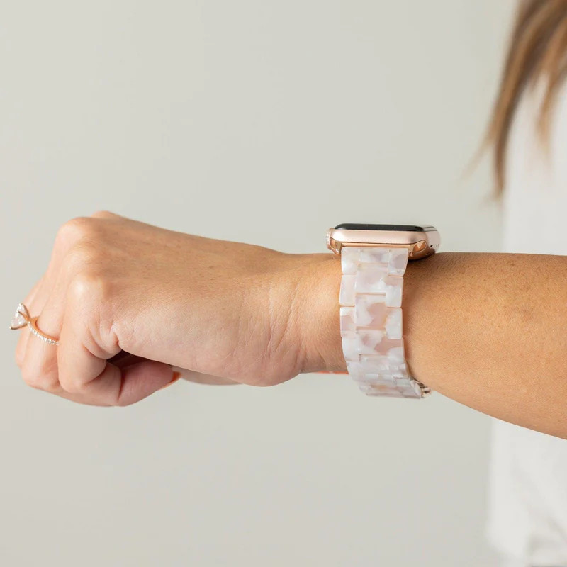 Amy Acrylic Nude Apple Watch Band | StrawberryAvocados