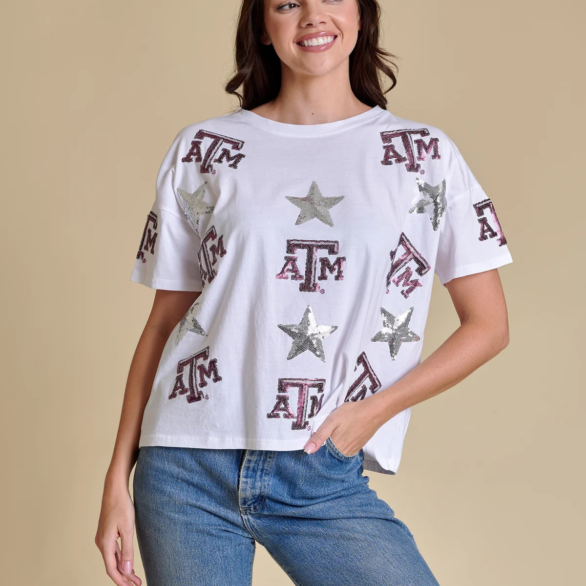 Game Day Sequin Tee | Stewart Simmons