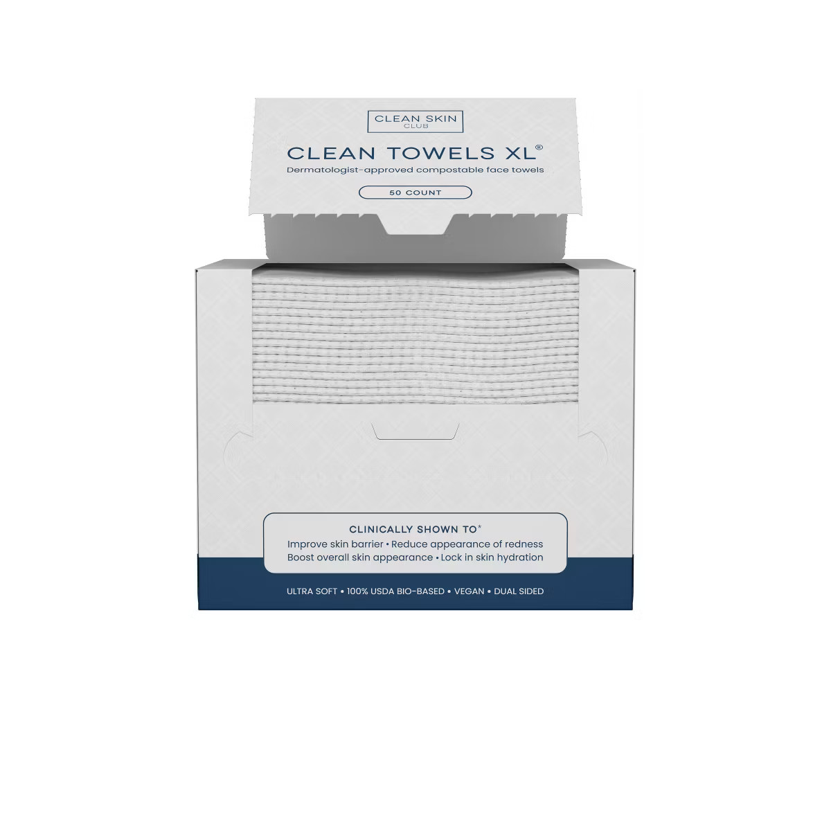 Clean Skin Club Disposable Face Towel for Improved Skin - XL - 50ct | Target