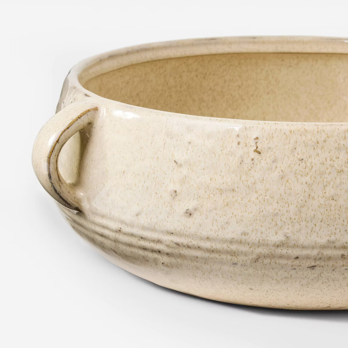 Glazed Ceramic Bowl with Handles Cream - Threshold™ designed with Studio McGee | Target