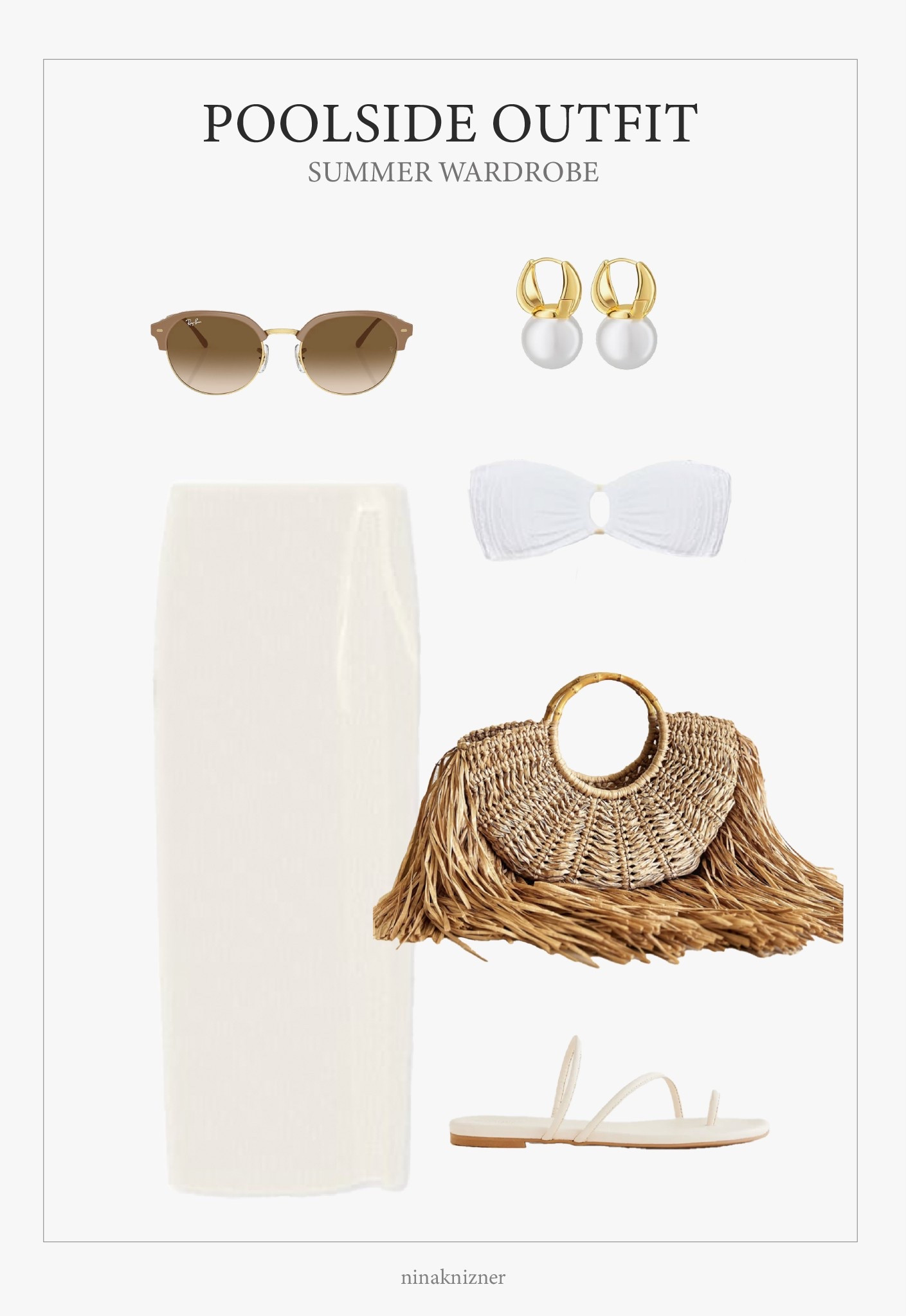 Poolside outfit, perfect for travel. Loving the light, neutral tones, photographs beautifully.

Capsule white bikini from Lspace paired with a gorgeous side slit crotchet sarong. The straw bag is a handmade one of a kind. 

Summer Travel | Vacation Outfits | Sandals | Beach Bag | Swim Cover-Up

#quietluxury #luxuryonabudget #capsuleoutfit #summeroutfit 

#LTKItBag #LTKTravel #LTKSummerEdit