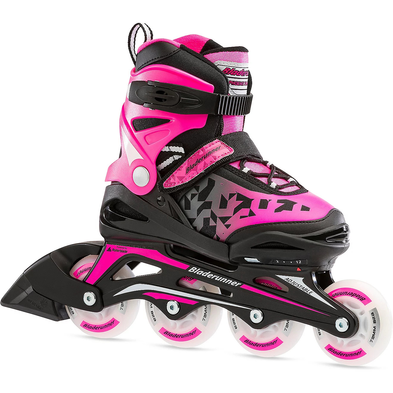 Rollerblade Girls' Phoenix Flash 12J-2 Adjustable LED In-Line Skates | Academy | Academy Sports + Outdoors