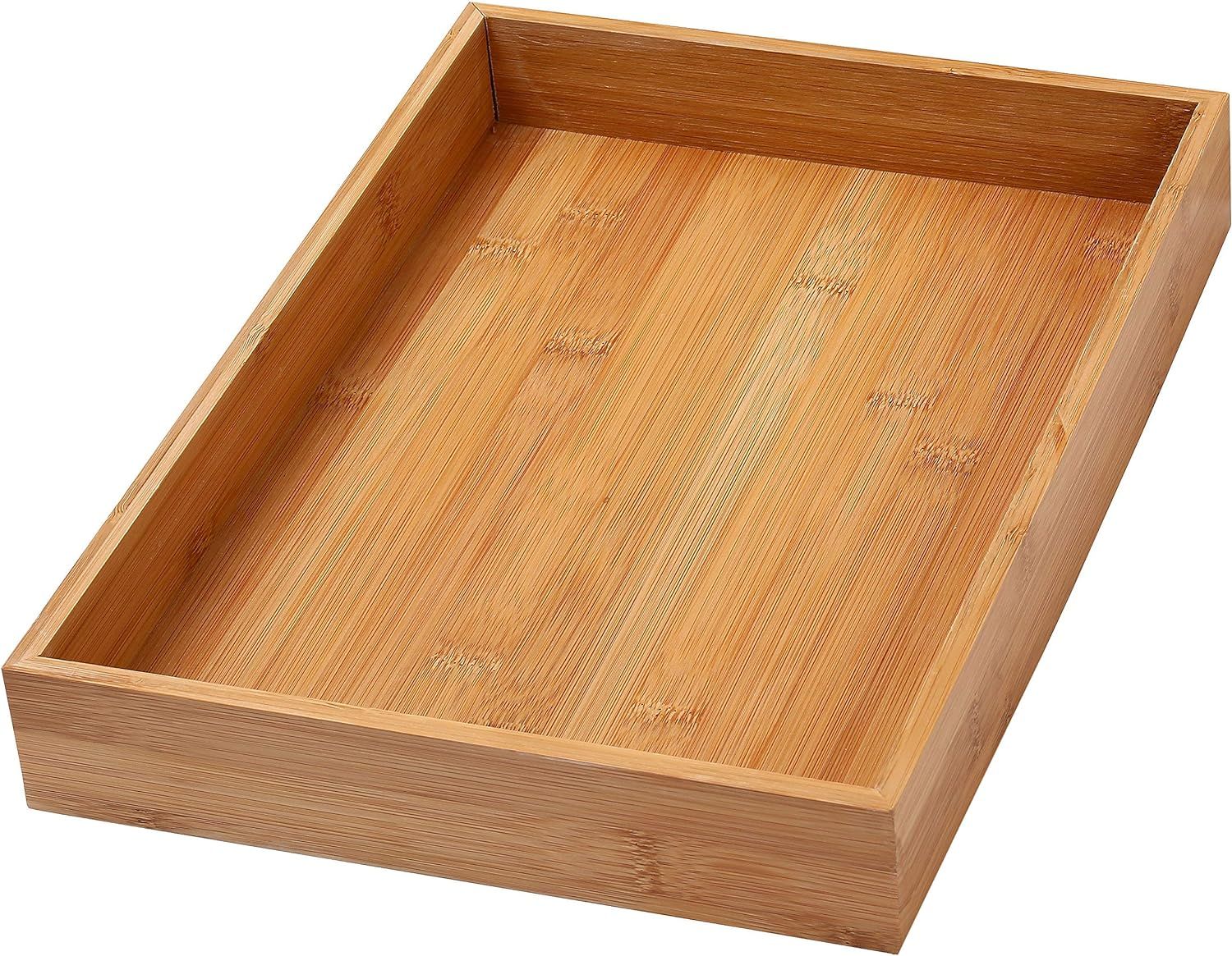 Amazon.com: YBM Home Bamboo Drawer Organizer Storage Box for Kitchen Drawer, Junk Drawer, Office,... | Amazon (US)