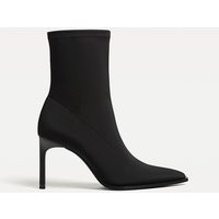 Stradivarius Stiefeletten mit feinem Stoffabsatz SCHWARZ 40 | Stradivarius DE