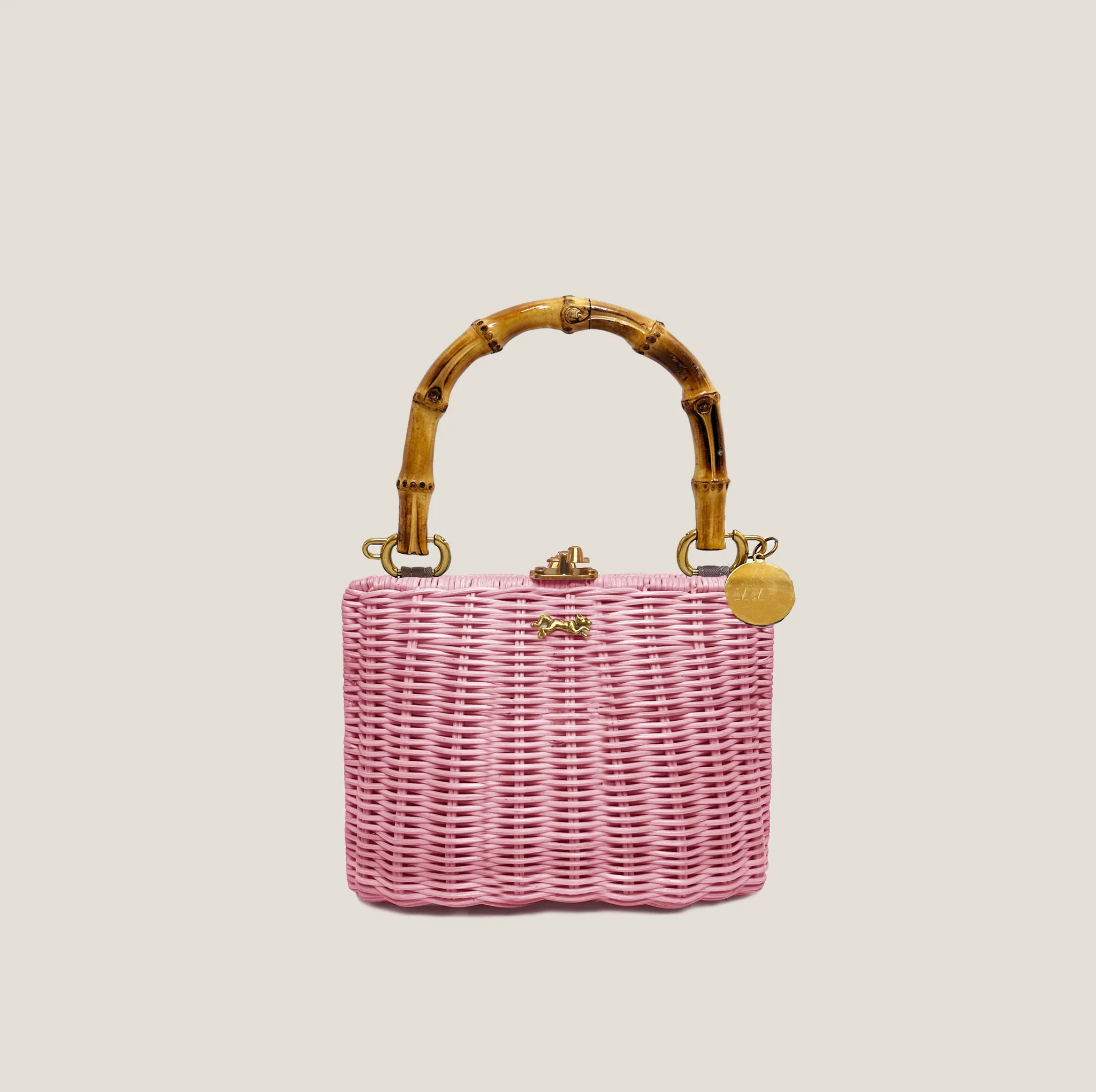 MME. MINI KELLY BAMBOO CLUTCH - ROSE | MME.MINK
