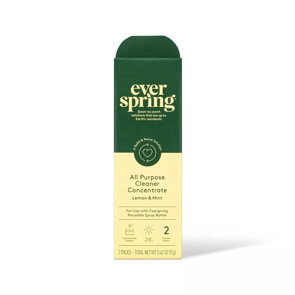 Lemon & Mint Ultra-Concentrated All Purpose Cleaner - 0.42oz/2ct - Everspring™ | Target