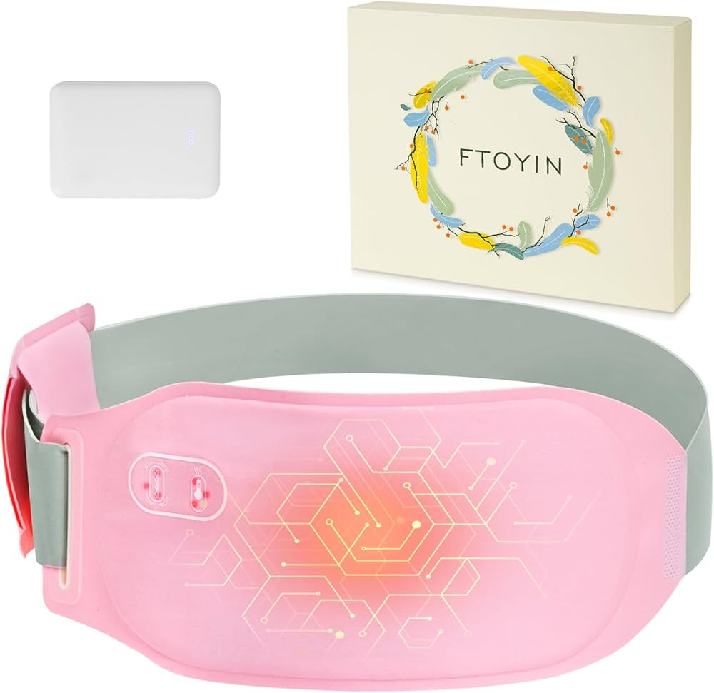 Portable Heating Pad for Cramps and Back Pain, Menstrual Cramp Relief Wearable Heating Pad for Wo... | Amazon (US)