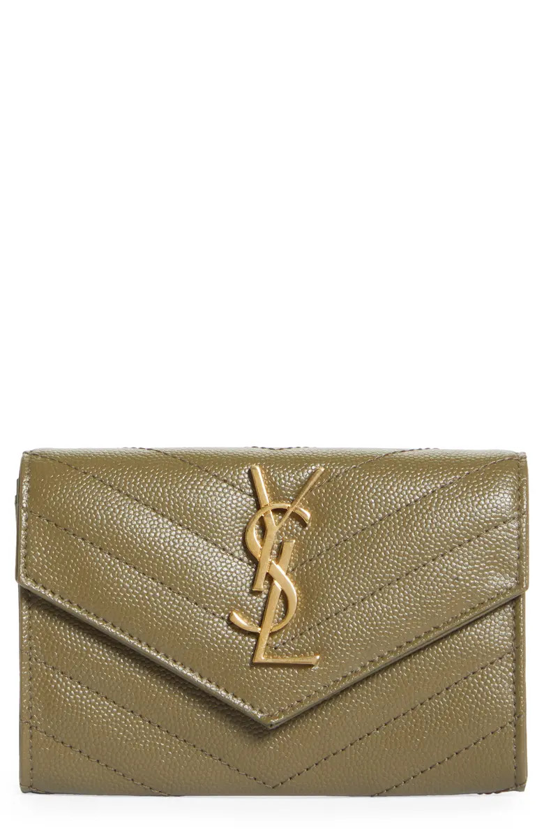 Saint Laurent 'Monogram' Quilted Leather French Wallet | Nordstrom | Nordstrom