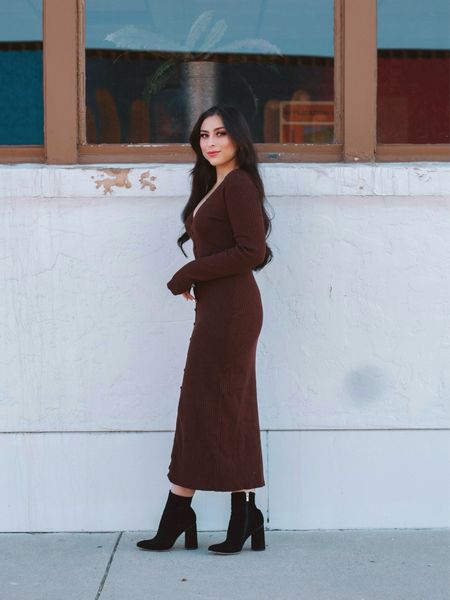 Bringing back this picture of my favorite sweater dress. 🤎 I linked so many cute similar dresses for y’all on my LTK, link in my bio 🤩

#LTKshoecrush #LTKstyletip #LTKSeasonal