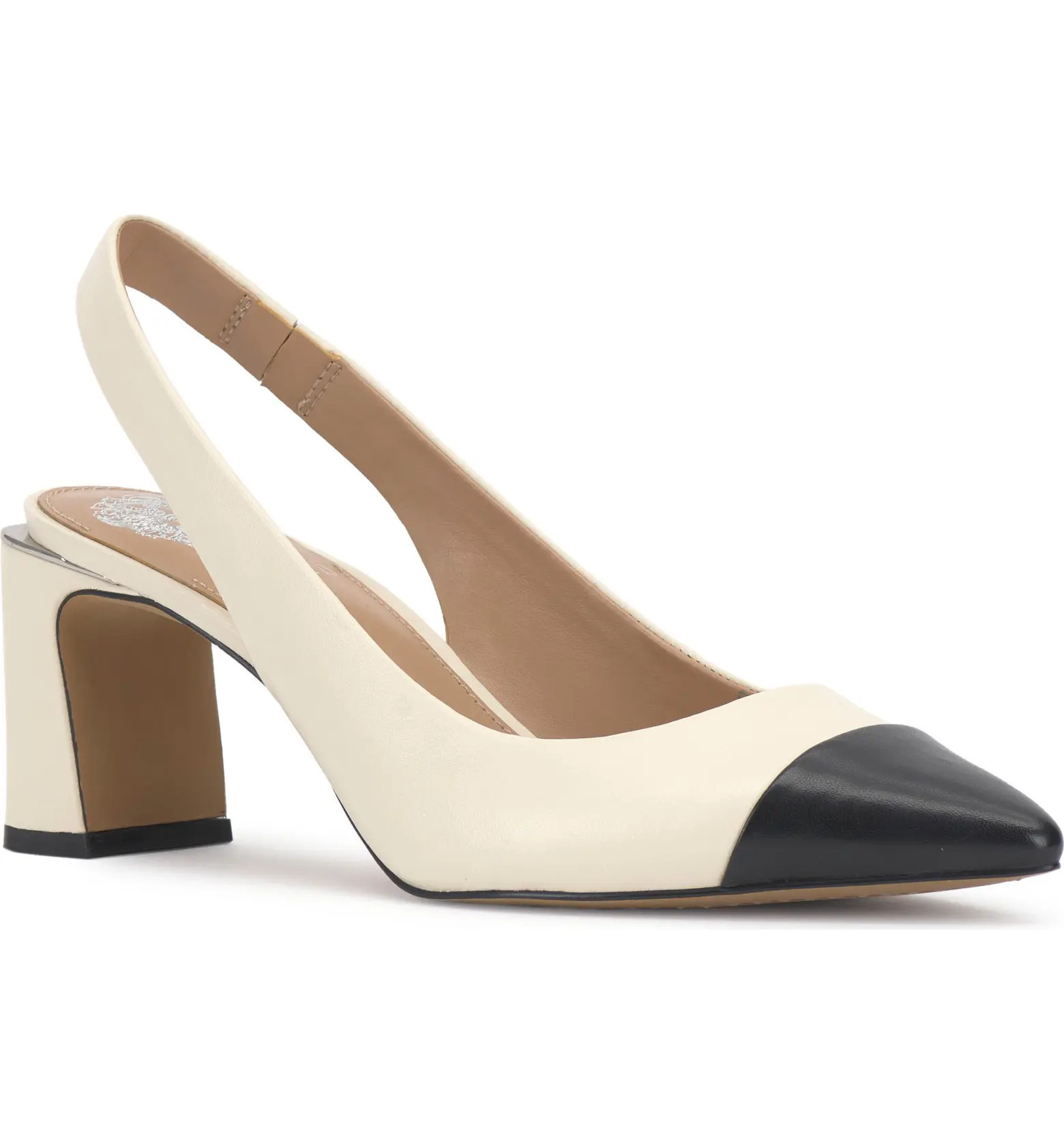 Hamden Slingback Pointed Cap Toe Pump (Women) | Nordstrom