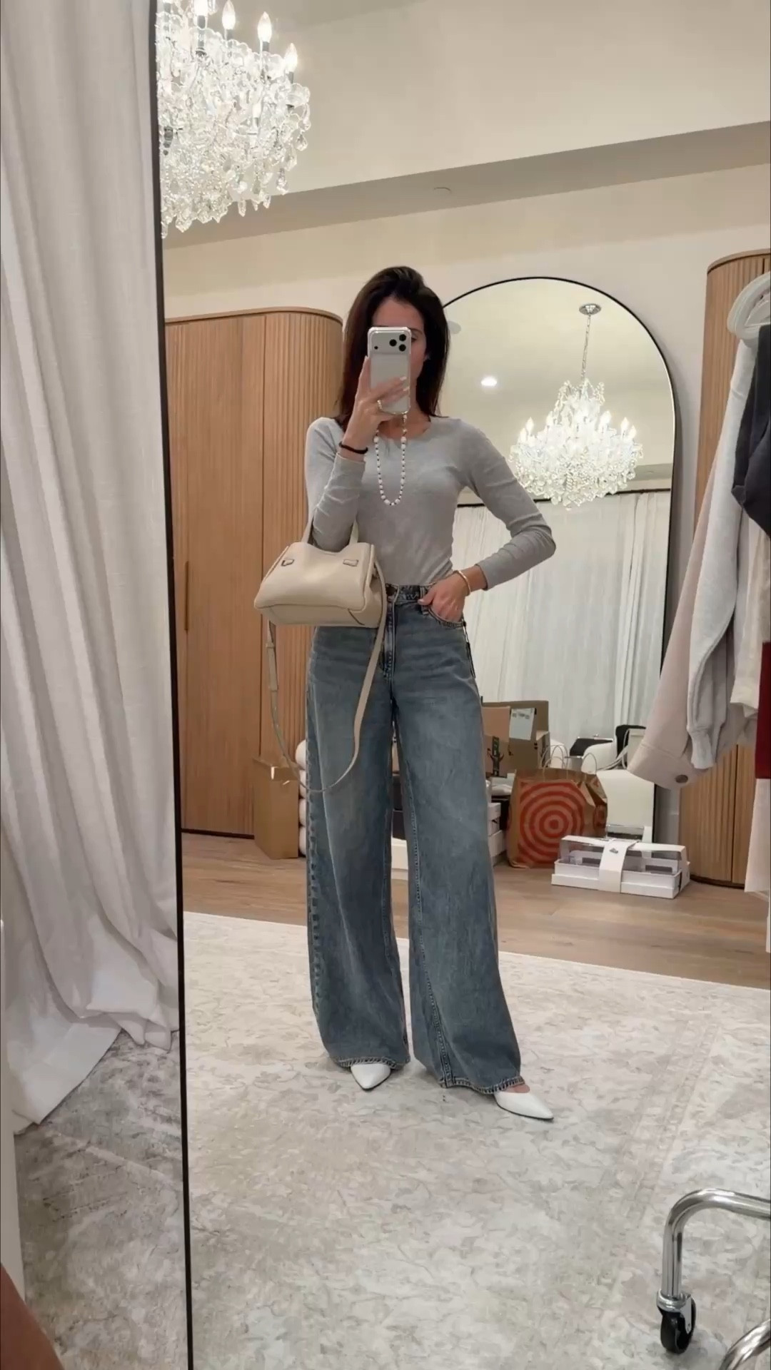 I’m just shy of 5-7” wearing the size 24 jeans, I sized down one so I would say they run slightly big #stylinbyaylin #aylin #jeans 

#LTKOver40 #LTKSeasonal #LTKootd