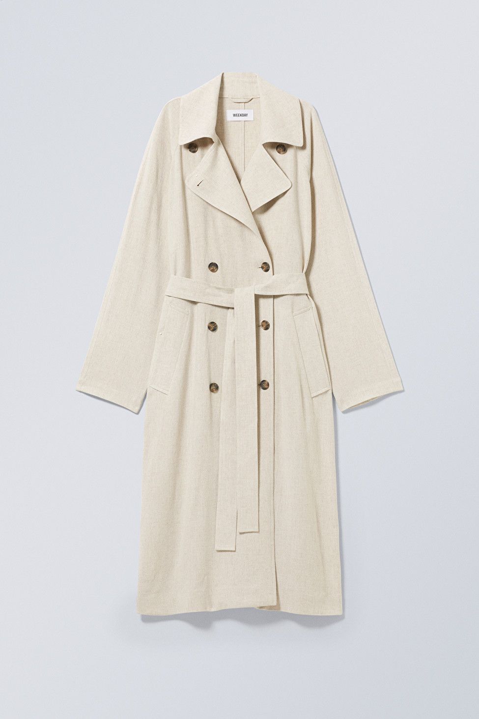 Julie Linen Mix Trench | Weekday