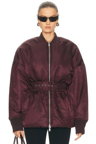 Ronny Kobo Norell Jacket in Wine | FWRD 