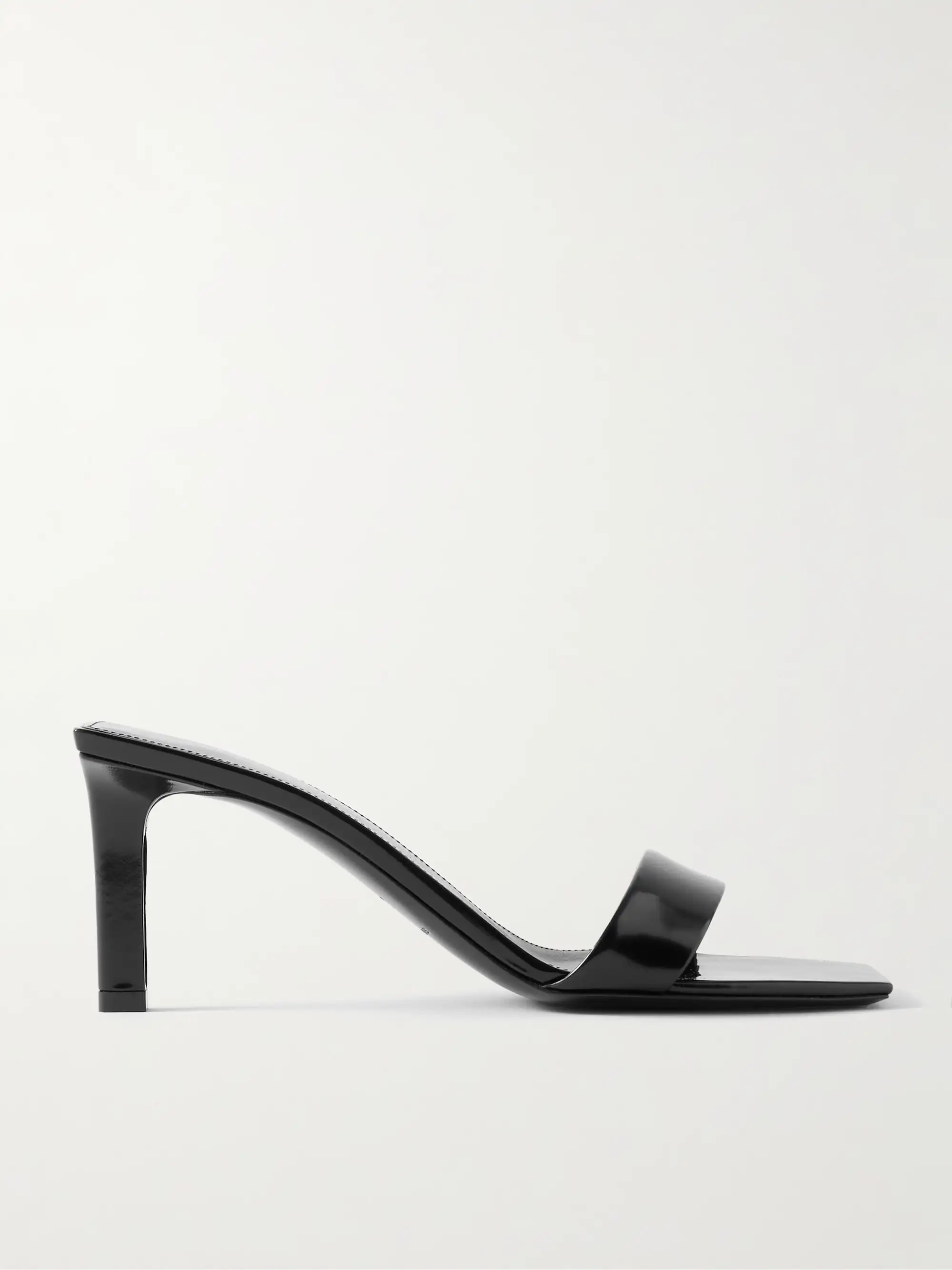 Marilyn glossed-leather mules | NET-A-PORTER (US)