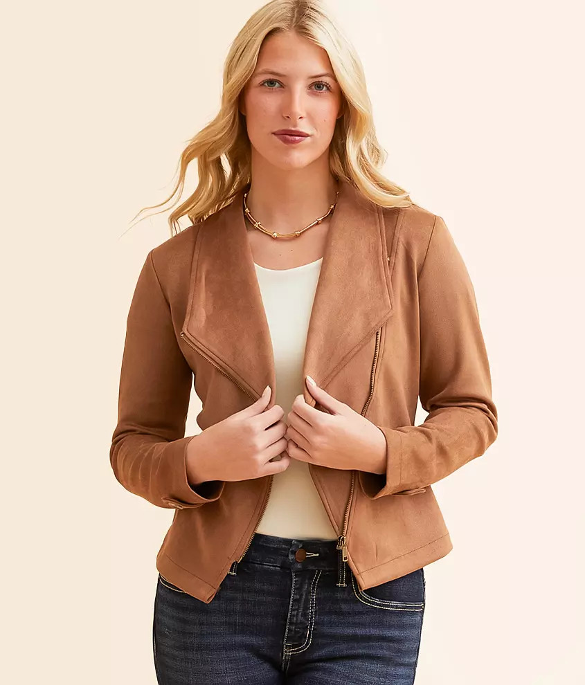 Faux Suede Jacket | Buckle