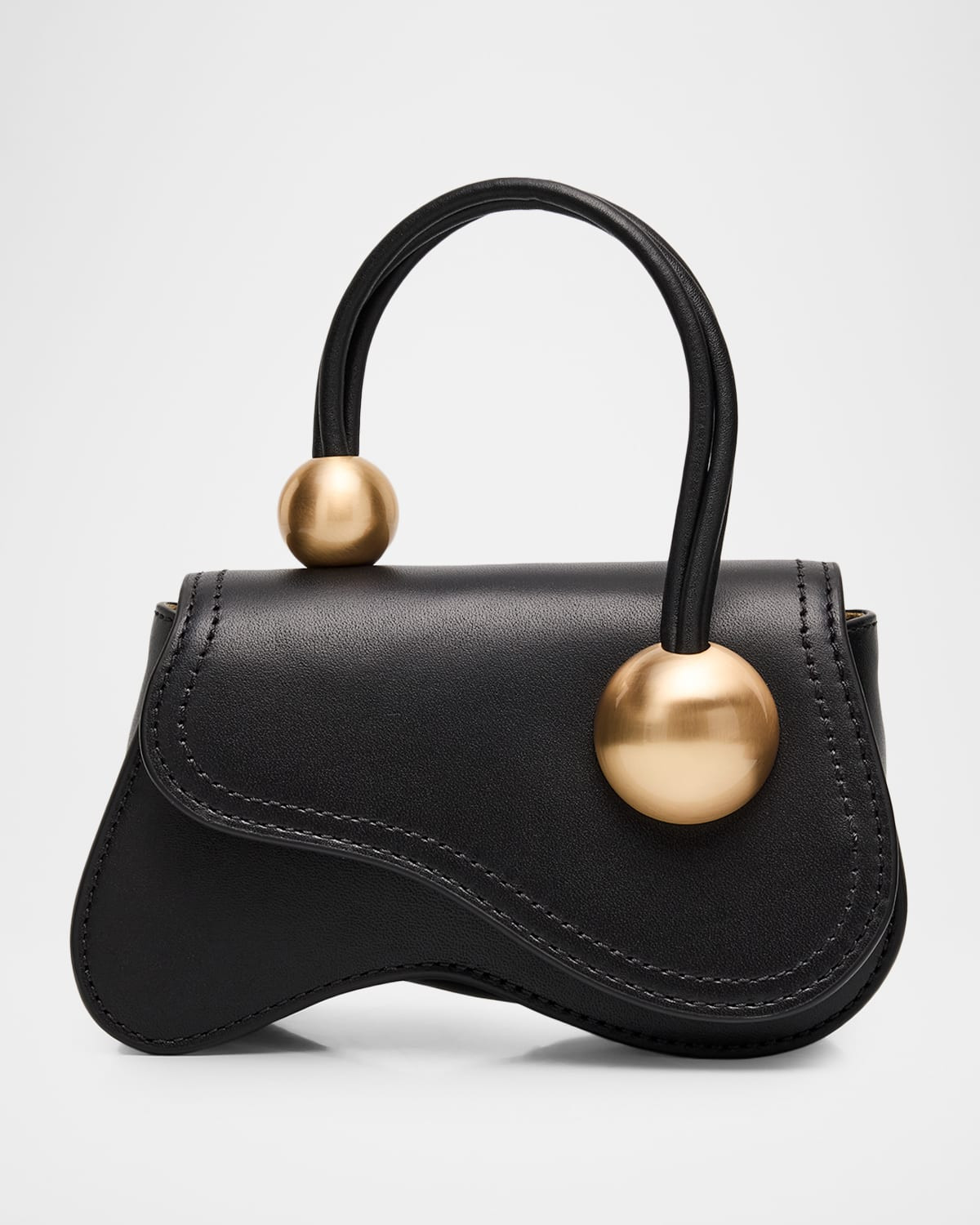 Kazia Nano Leather Top Handle Bag | Neiman Marcus
