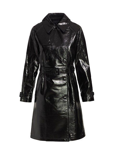 Corey Patent Leather Trench Coat | Saks Fifth Avenue