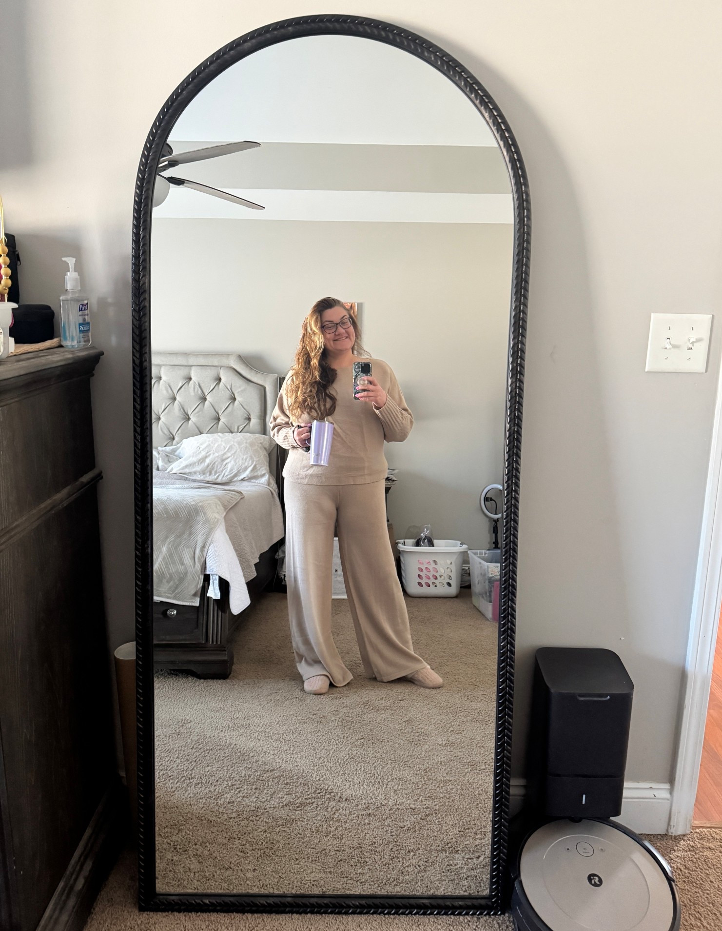 Work from home OOTD. Two piece lounge set for the win on this cold winter day. I’m wearing the XL. 

#LTKootd #LTKOver40 #LTKWorkwear