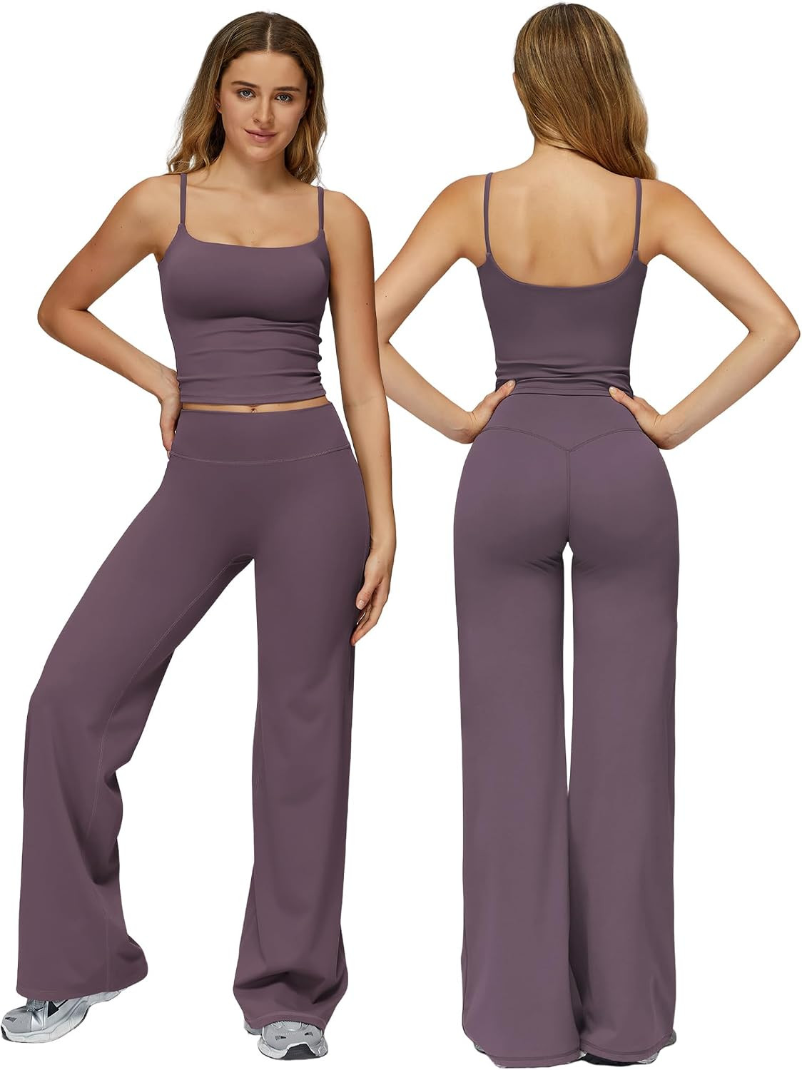 ABOCIW Workout Sets for Women 2 Piece Yoga Pilates Outfits | Amazon (US)