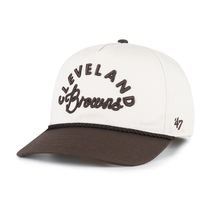 CLEVELAND BROWNS ROPE SCRIPT '47 WOMEN'S HITCH RF RELAXED FIT - Natural | '47Brand