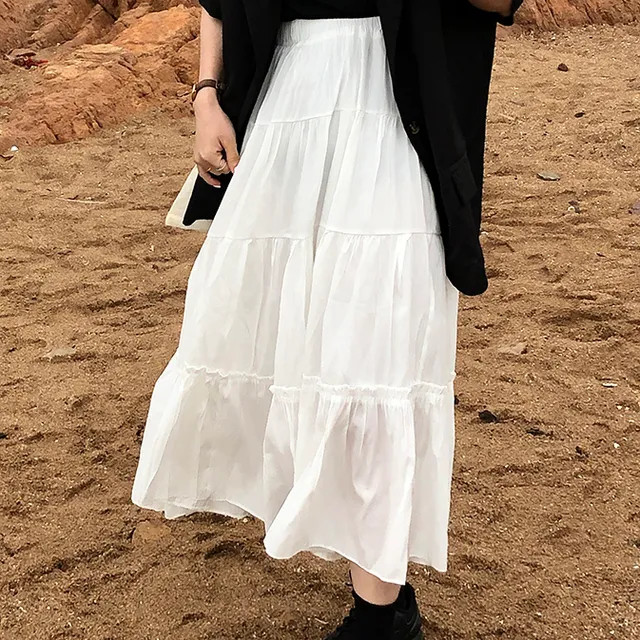 Melon Juice - A-Line Maxi Skirt | YesStyle Global