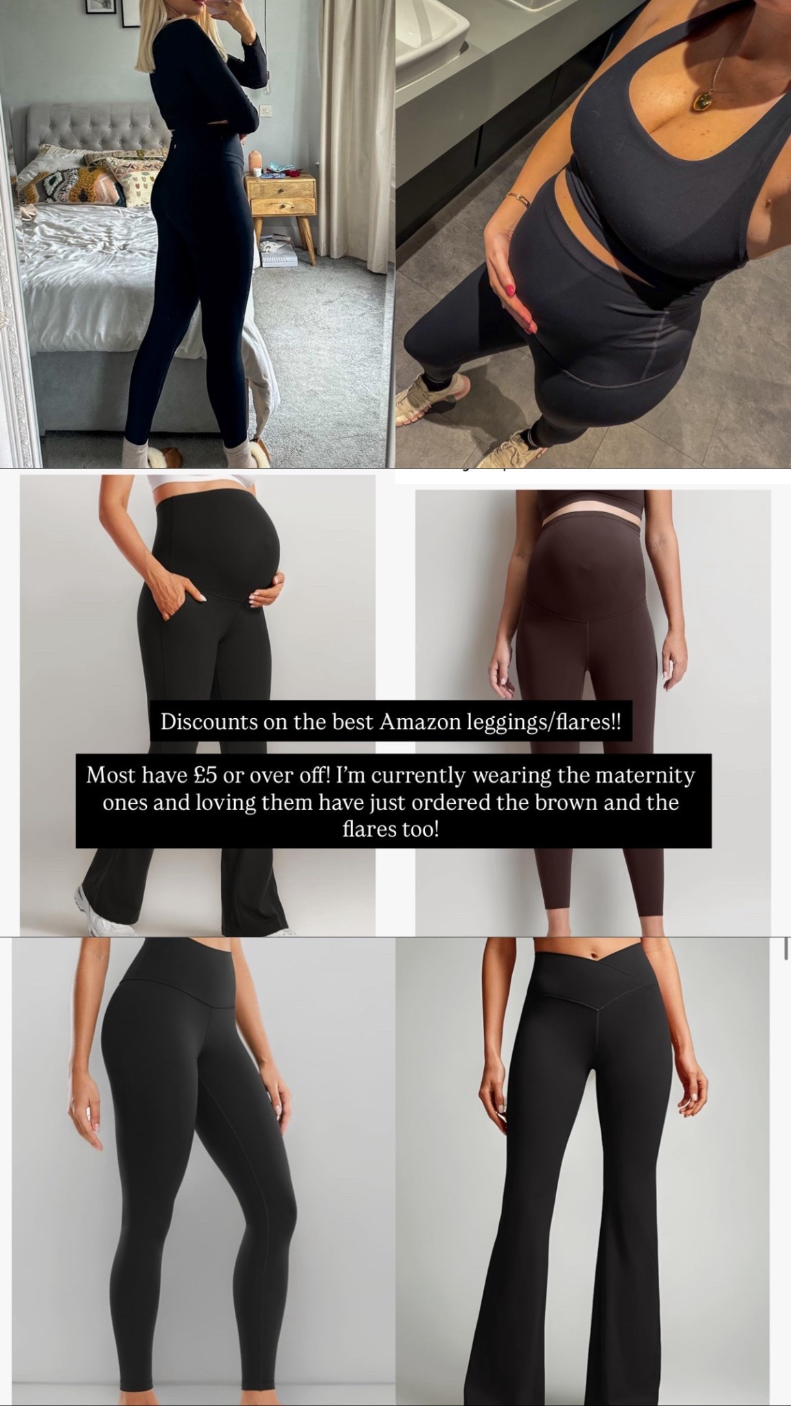 Discounts on the buttery soft Amazon leggings/gym sets!! Leggings/tops all over £5 off!! 

Gym outfit, Amazon leggings, workout set