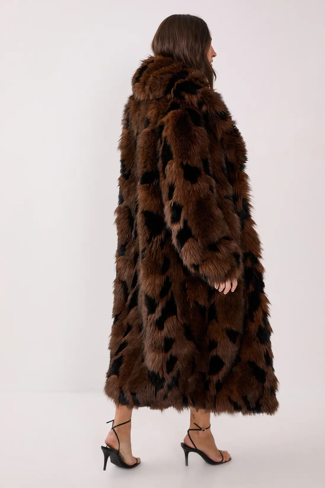 Premium Textured Collared Faux Fur Longline Coat | Nasty Gal US