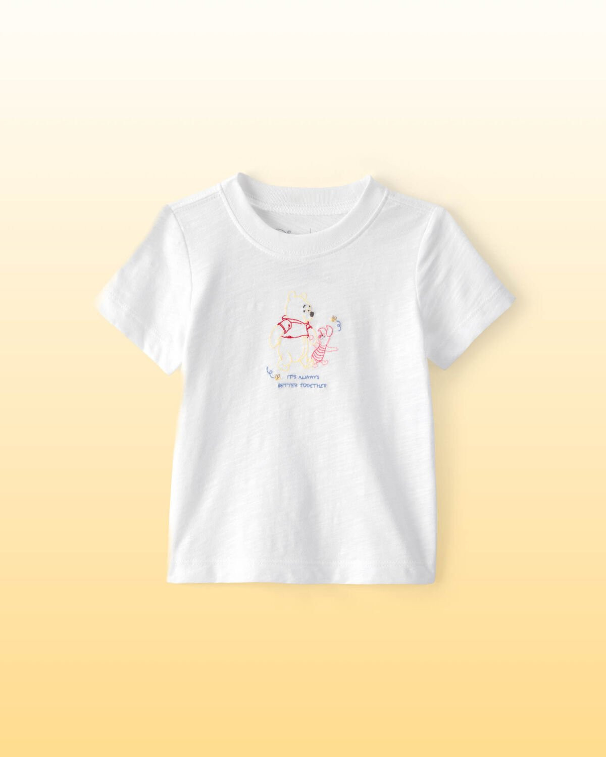 White - Baby Disney© Winnie the Pooh Embroidered Graphic Tee - White, Selected | Carter's Inc