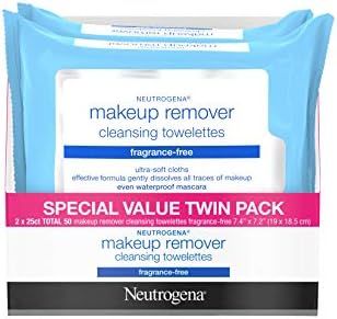 Neutrogena Cleansing Fragrance Free Makeup Remover Facial Wipes, Daily Cleansing Facial Towelette... | Amazon (US)