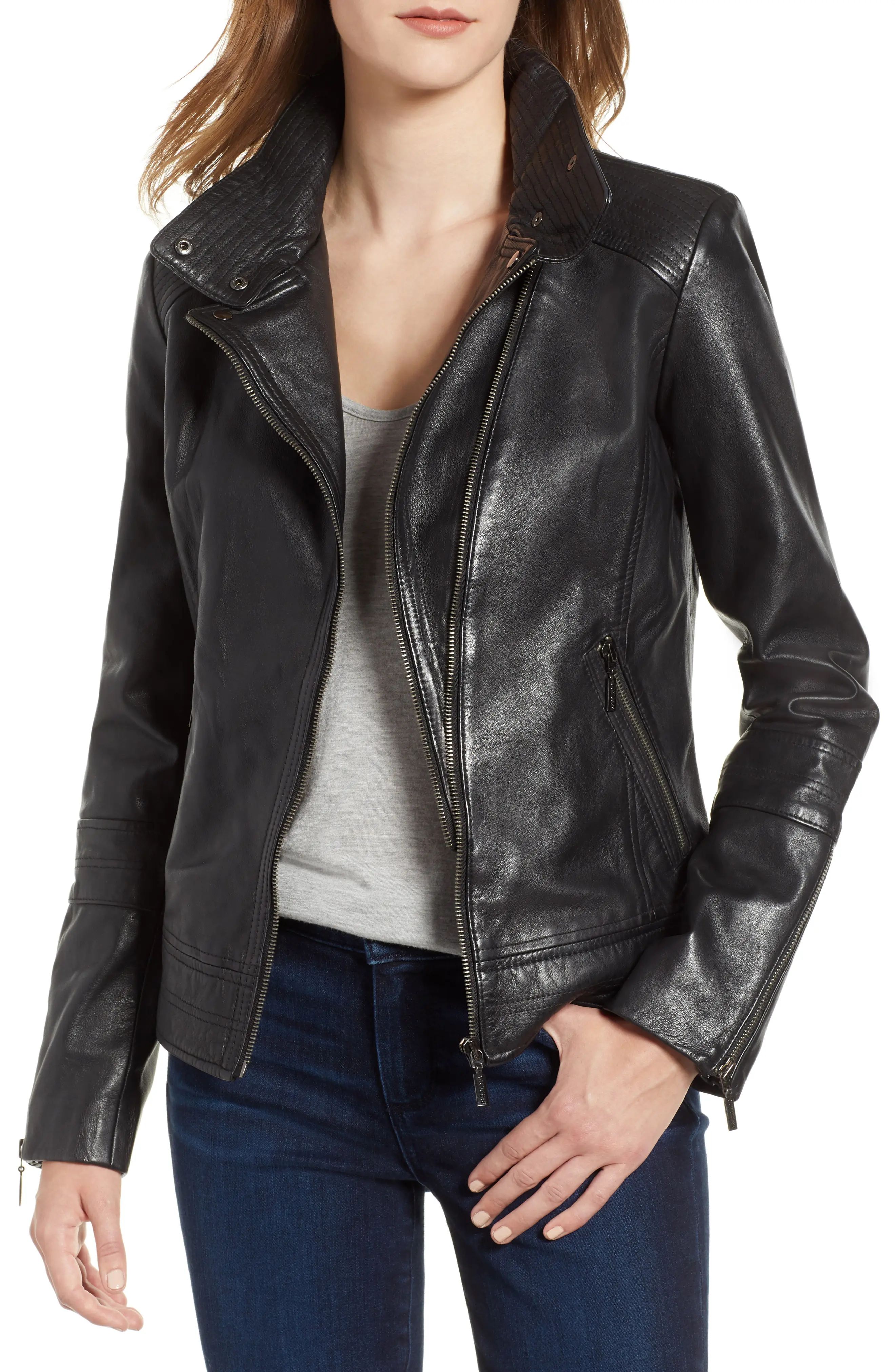 Bernardo Leather Moto Jacket | Nordstrom