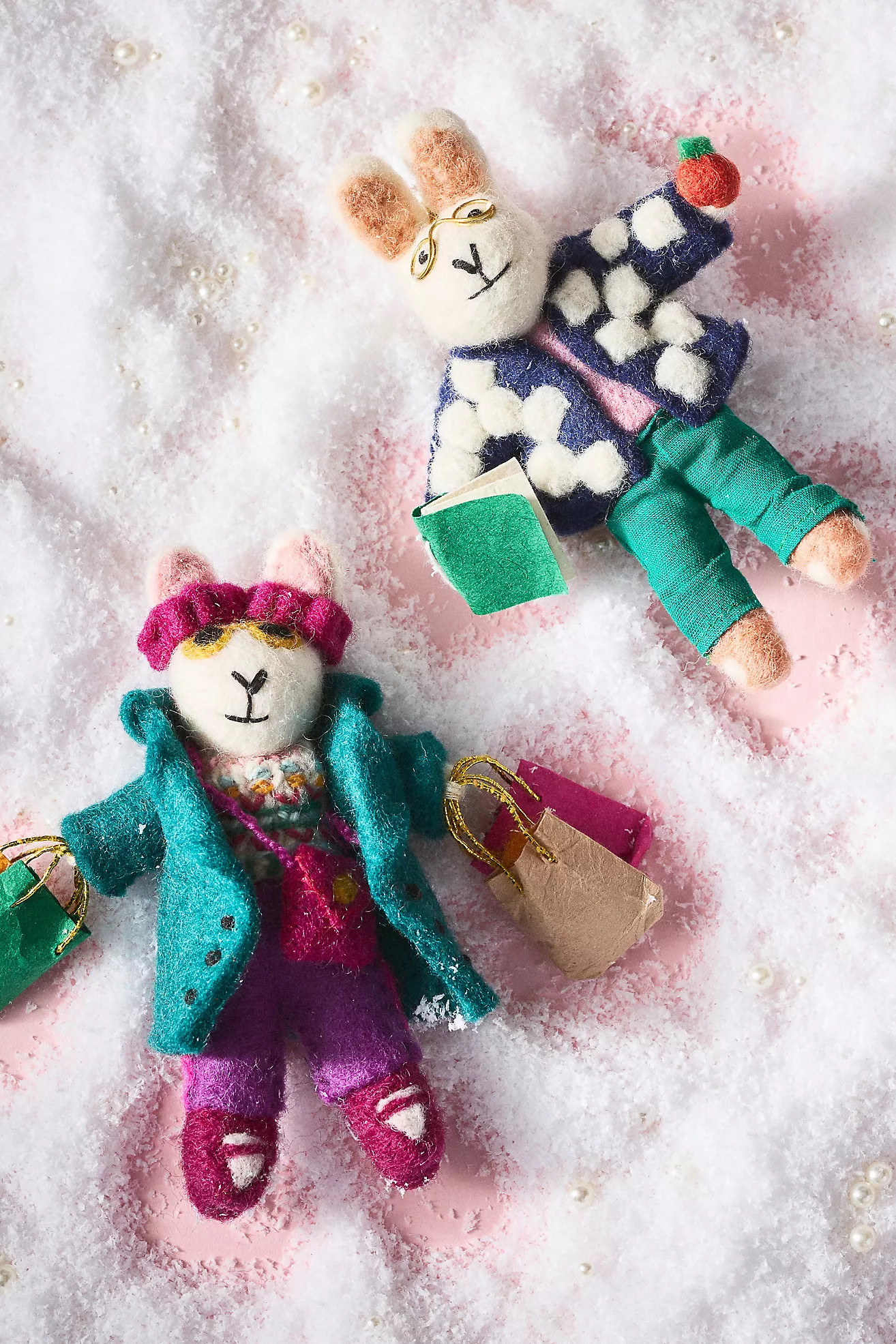 Busy Bunny Felt Ornament | Anthropologie (US)