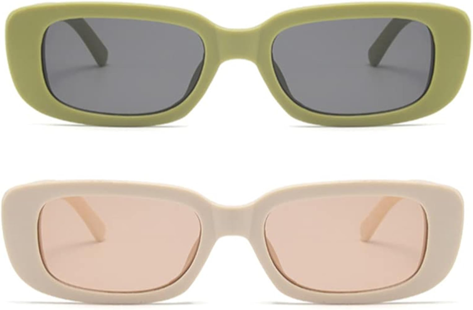 Rectangle Sunglasses for Women Retro 90s Sunglasses Small Narrow Square Frame UV400 Protection | Amazon (US)