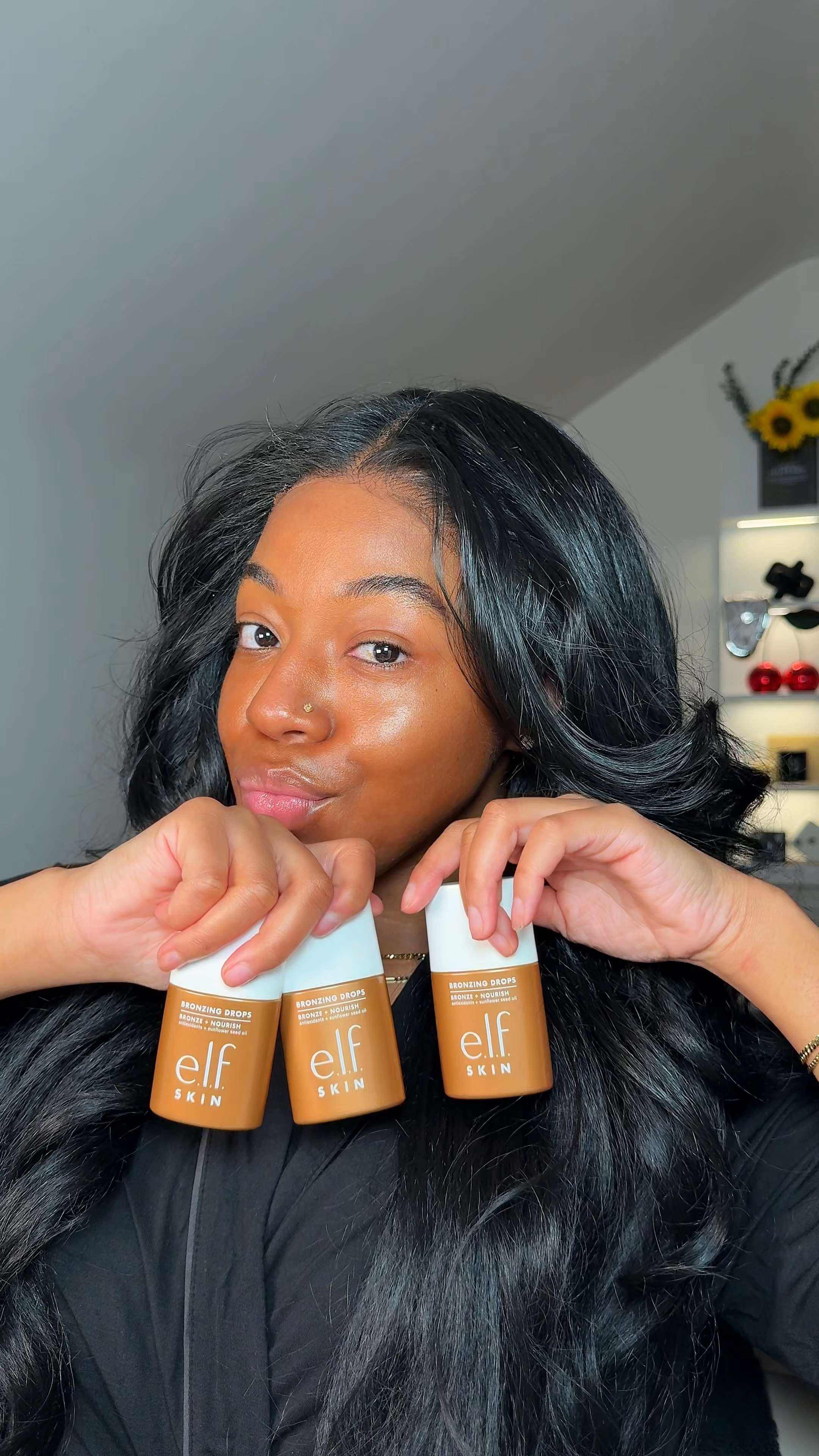 first time trying bronzing drops🤨🤎✨ they all look good! @elfcosmetics @elfskincare thank youu

Which shade you think looks best on me? The rose gold surprised me 😂 that was like an exact complexion match lmao 

You can also mix these in your favorite moisturizer or oil!

Linked on LTK* 


#bronzingdrops #sunkissed #winterskin #winterskincare #gettingready #cleangirlmakeup #nomakeup 

#LTKselfcare #LTKmorningroutine #LTKgrwm