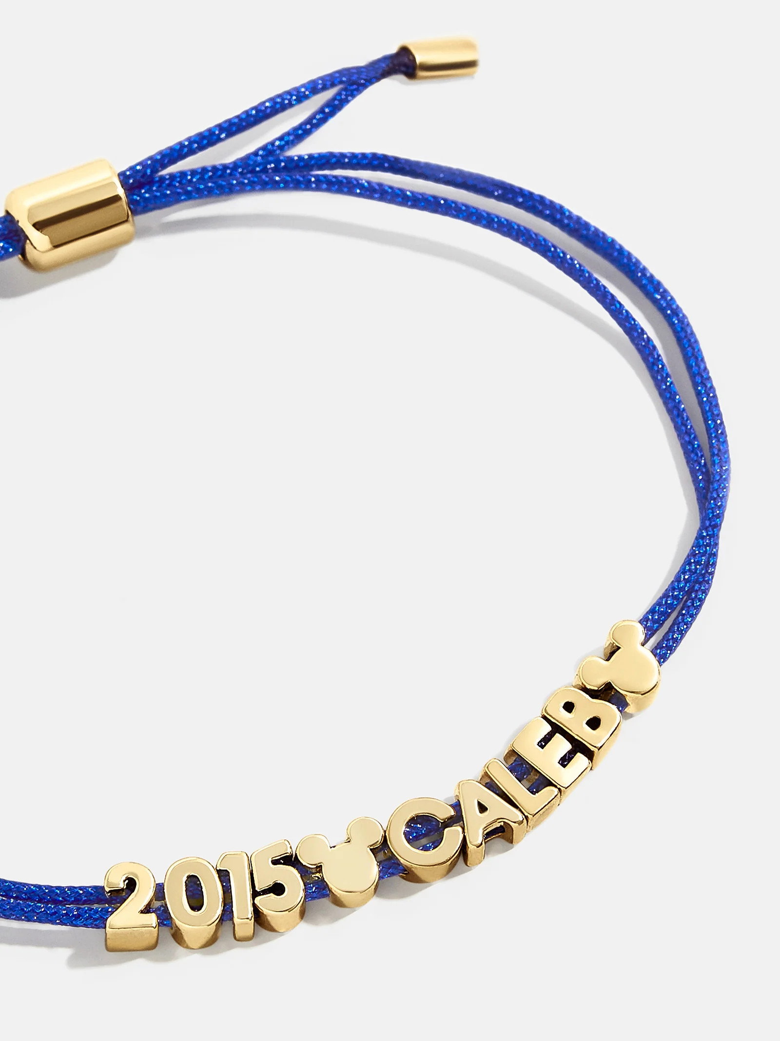Disney Mickey Mouse Custom Cord Bracelet - Blue | BaubleBar