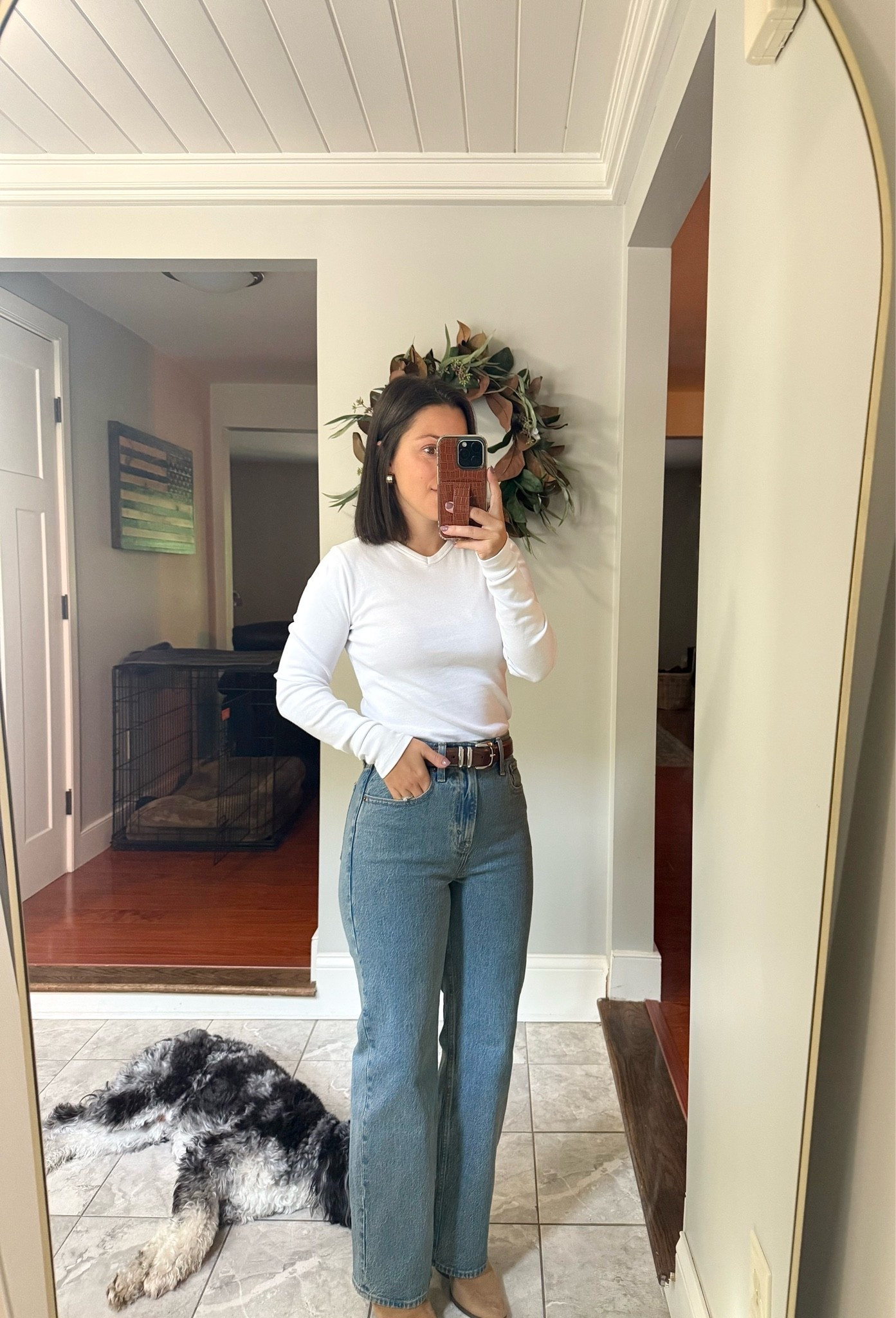 xs top, 24 extra short jeans. I’m 5ft, 115lbs. 

Fall outfits
Casual outfits
Petite outfits
Mom outfits
90s outfit
Petite jeans
Capsule wardrobe 
Everyday style
Denim

@abercrombie 
#abercrombiepartner

#LTKPetite #LTKSeasonal #LTKootd