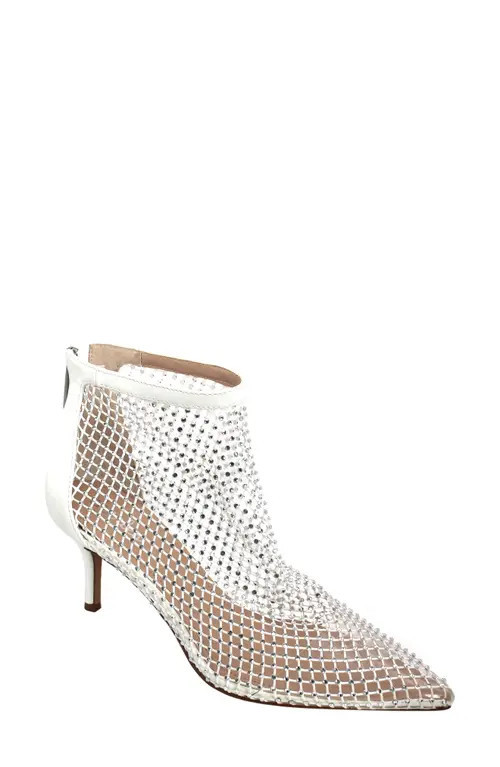 Charles by Charles David Afterhours Rhinestone Mesh Bootie in White at Nordstrom, Size 8.5 | Nordstrom
