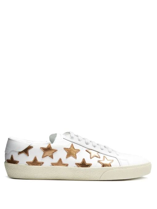 Court Classic star-applique leather trainers | Matches (UK)