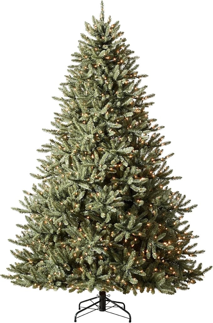 Balsam Hill 7.5ft Pre-Lit Classic Blue Spruce - Artificial Christmas Tree with 2,960+ Tips, 1,000... | Amazon (US)