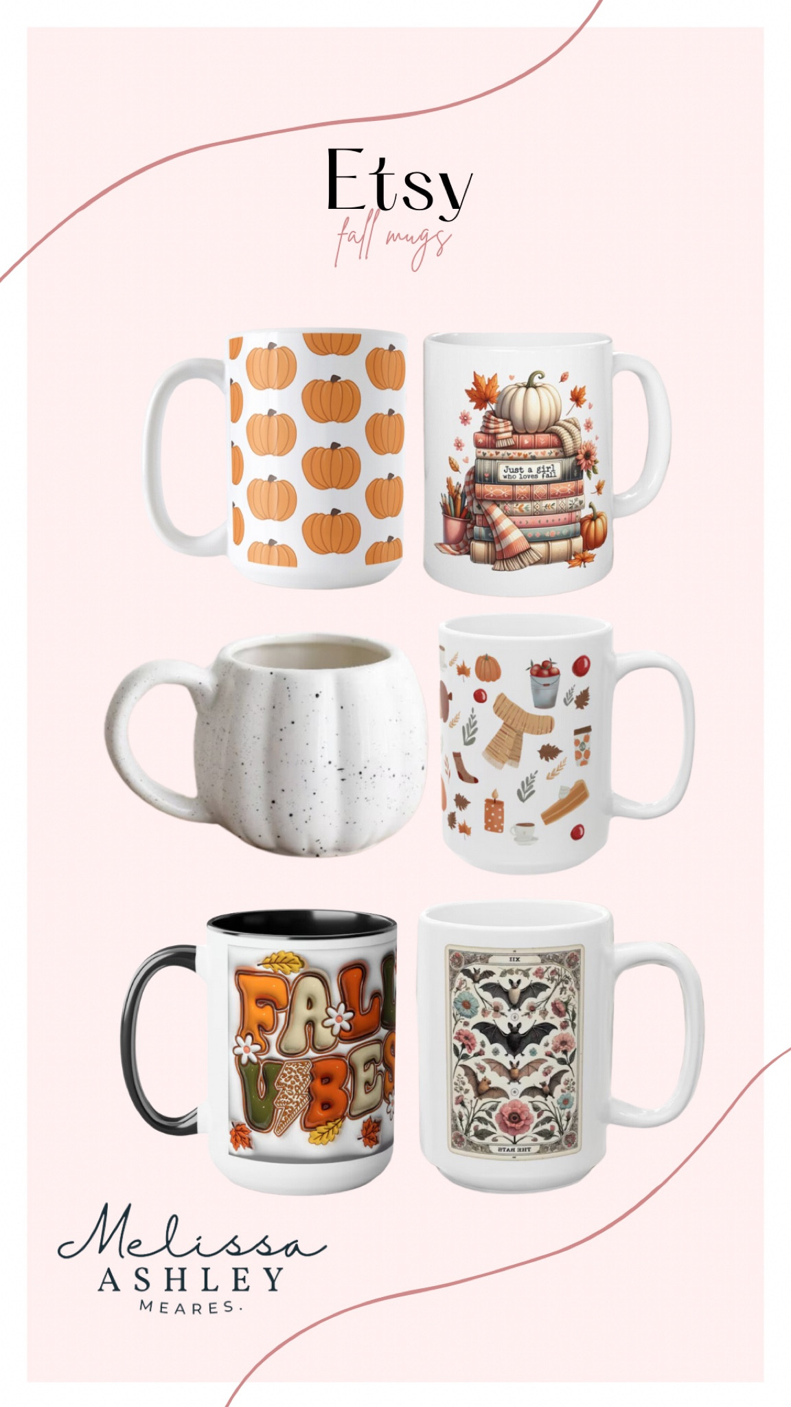 Cute Fall coffee and tea mugs at Etsy! 



#LTKHome #LTKStyleTip #LTKFallSale