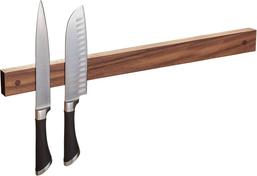 wooDsom Powerful Magnetic Knife Strip, Holder Made in USA (Walnut, 24 inches) | Amazon (US)