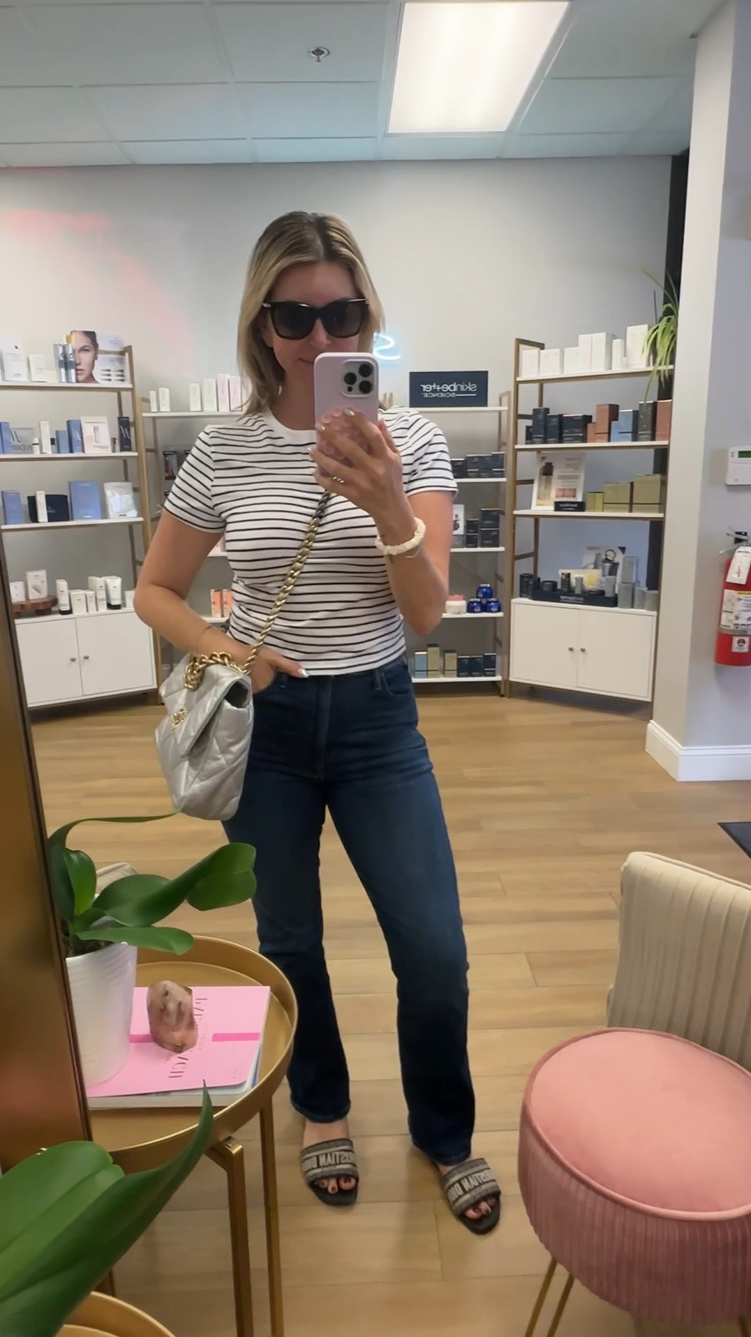 This is one of my all-time favorite T-shirts that I wear. There’s a perfect amount of Lyra in it. I like a size medium because I don’t want it too tight, but I do love the stretch on it.  