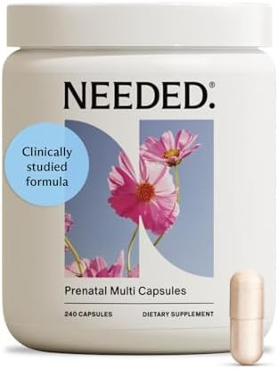Needed. Multivitamin with Choline Capsules for Prenatal, Pregnancy, Breastfeeding, Postpartum | E... | Amazon (US)