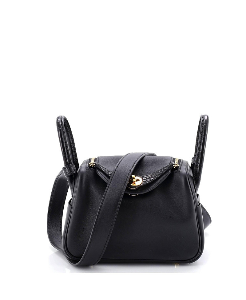 Pre-Owned HERMES Mini Touch Lindy Bag Swift with Matte Alligator | Bloomingdale's (US)
