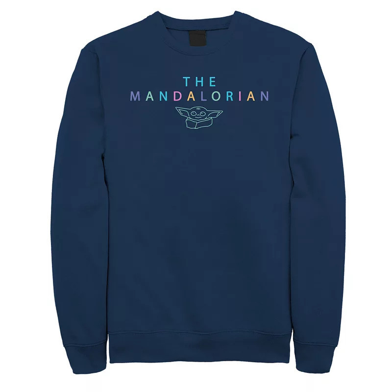Big & Tall Star Wars The Mandalorian The Child Doodle Sweatshirt, Men's, Size: 3XL, Blue | Kohl's