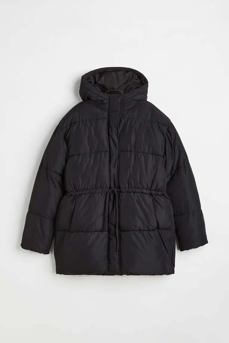 Drawstring-waist puffer jacket | H&M (UK, MY, IN, SG, PH, TW, HK)