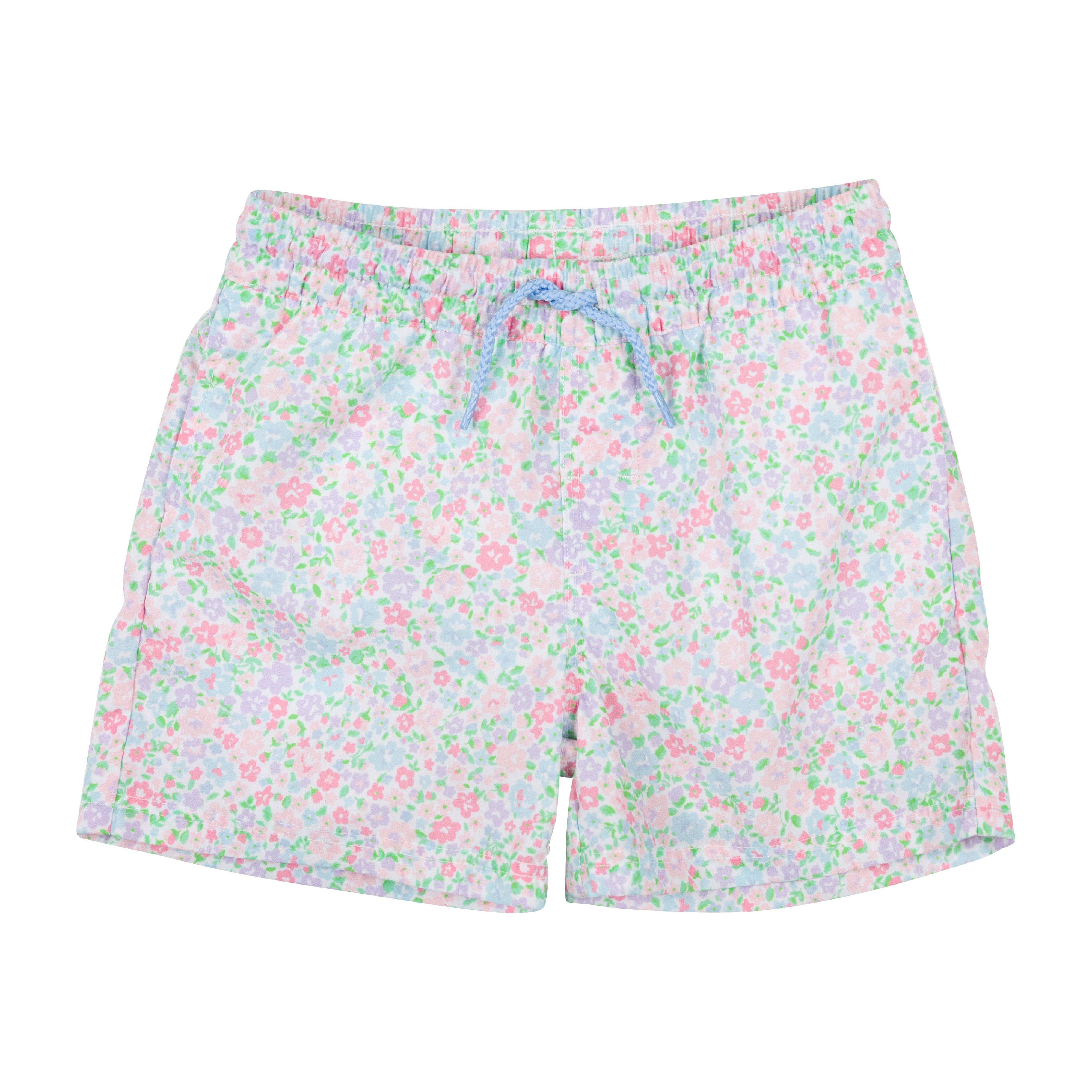 Tortola Swim Trunks - Mountain Brook Mini Floral with Beale Street Blue | The Beaufort Bonnet Company