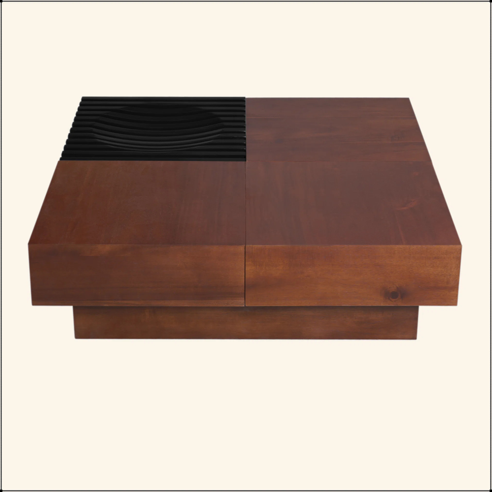 ITALIAN RETRO - INSPIRED ACACIA WOOD STORAGE COFFEE TABLE | Wayfair North America